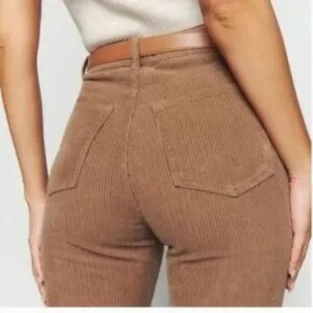 Reformation Cynthia High-Rise Straight Long Corduroy Pants - Picture 4 of 6